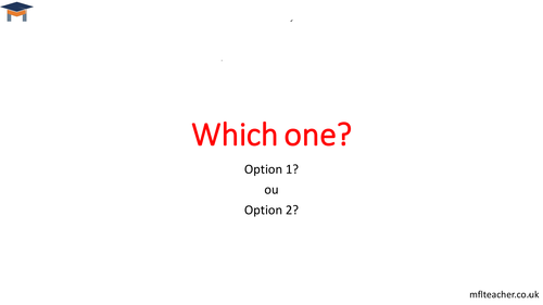 French - Hands up template