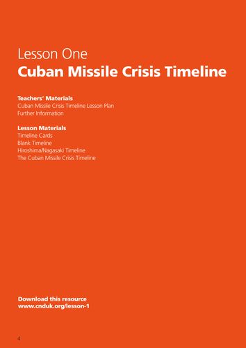 Cuban Missile Crisis timeline