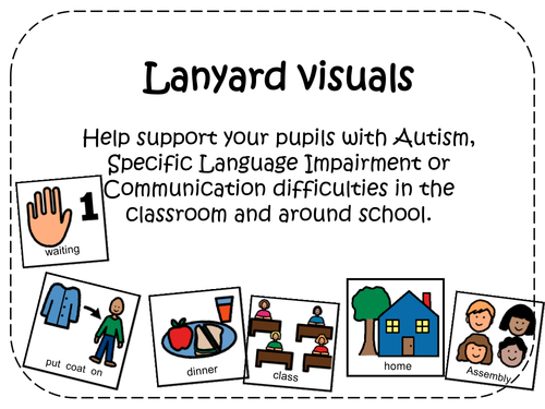 Lanyard Visuals for your pupils with Autism