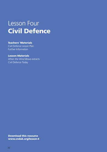 Civil Defence: during the Cold War, and today