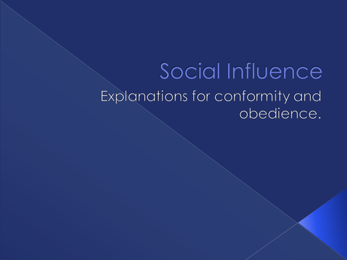AQA AS Social Influence PowerPoint