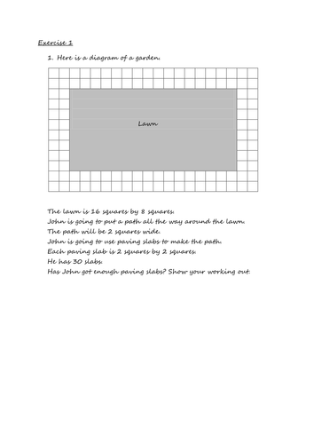 Year 4: Area of Rectilinear Shapes: Problem Solving