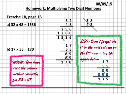 Presentation in Maths Display