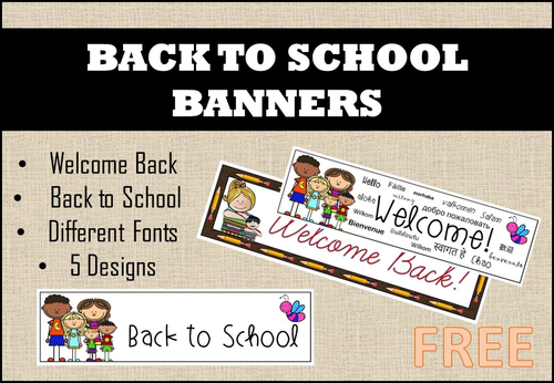 Back to School Banners