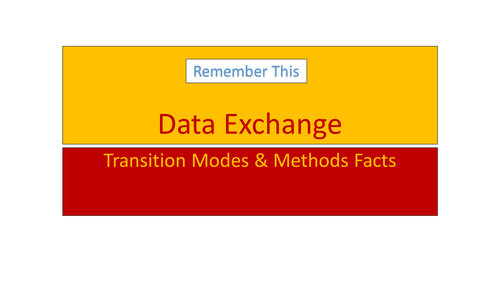 BTEC ICT - Data Transmission Modes & Methods Fact Cards