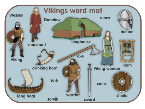 The Vikings word mat