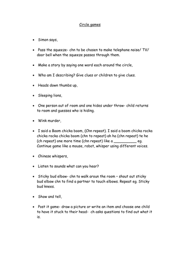 Circle games to break the ice with your new class!