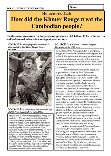 How did the Khmer Rouge treat the Cambodian people?