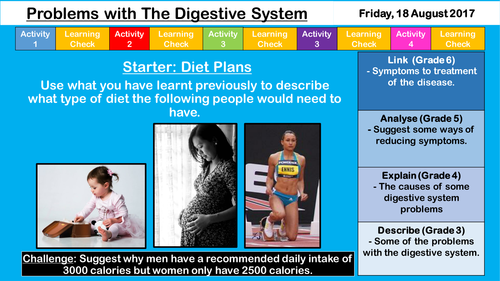 Problems with the Digestive System - NEW AQA KS3/GCSE
