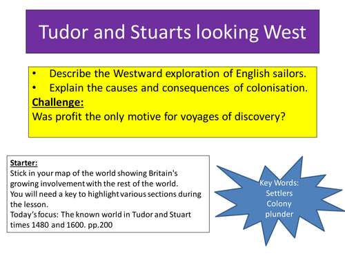 Britain: Migration, empires and the People . AQA Thematic Study. Westward Expansion in two lessons
