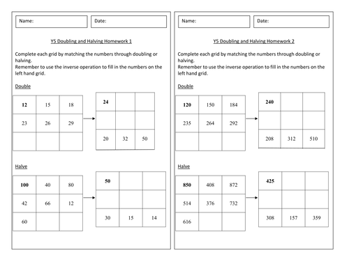 year 5 maths homework tes