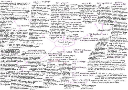 Racial and Ethnic Politics Mindmaps