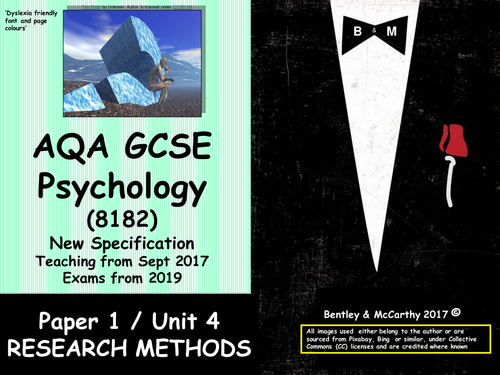 New Spec (2017) AQA, GCSE Psychology (Paper 1) Research Methods