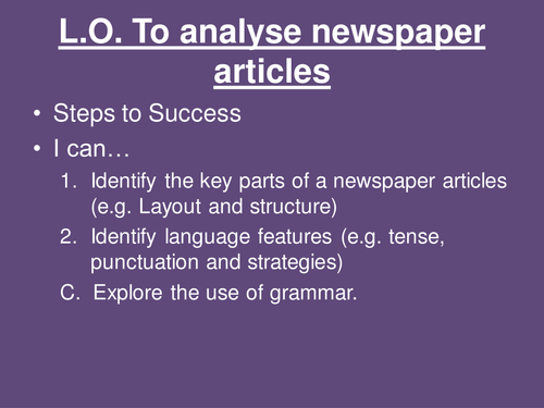 Features of newspapers - ppt