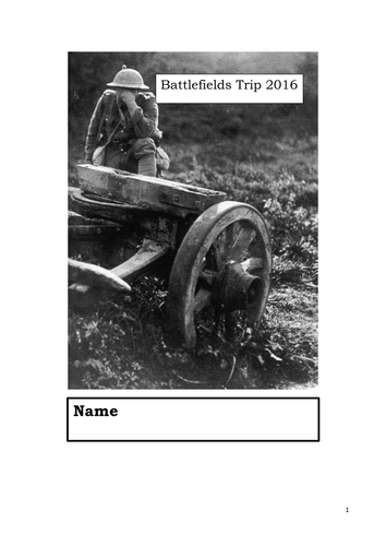First World War Battlefields Booklet