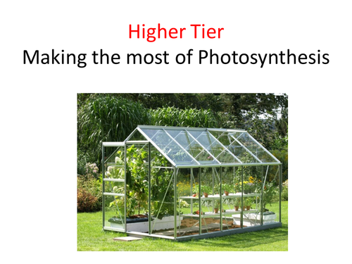 B8.4 Making the most of Photosynthesis NEW AQA