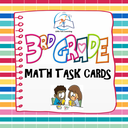 3rd Grade Math Task Cards | Common Core Aligned