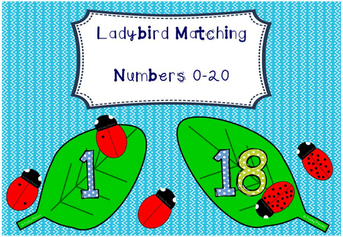 Numbers 0 to 20 - Ladybird Matching
