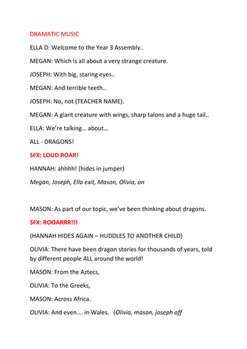 Dragon themed Assembly script