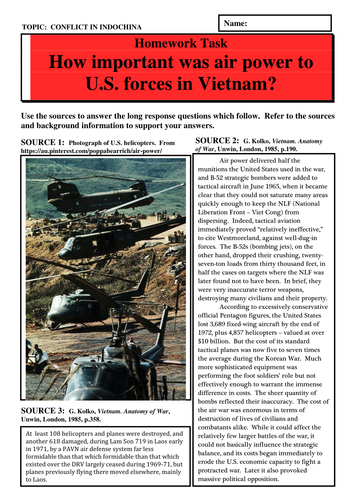 How important was air power to U.S. forces in Vietnam?