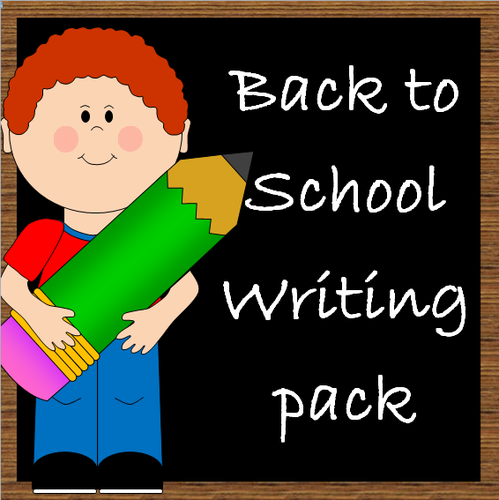Back to school writing pack- first week of term KS1/ EYFS
