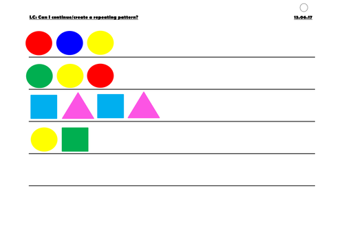 Repeating Pattern Lessons (2 Days)
