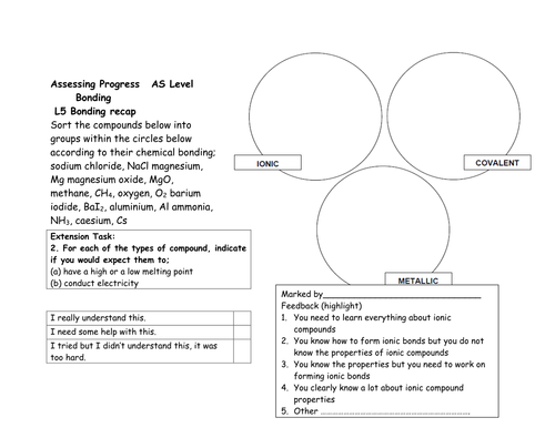 AQA AS level Unit 1 Section 3 Bonding - Lesson 5 + 6  Shapes of molecules (ions, bonding + lone pair