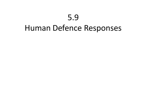 B5.9 Human Defence Responses NEW AQA