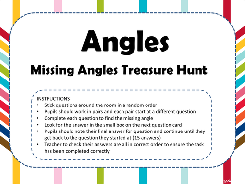 Missing Angles Treasure Hunt