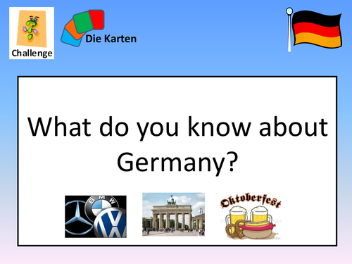 Back to School German First Lesson