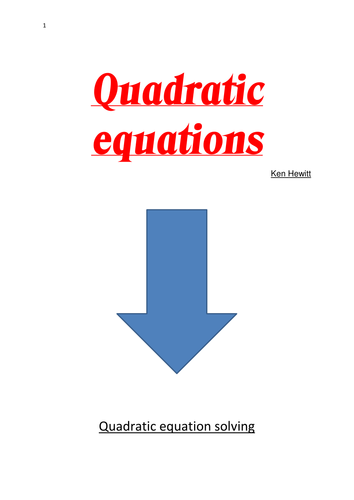 Quadratic equation solving