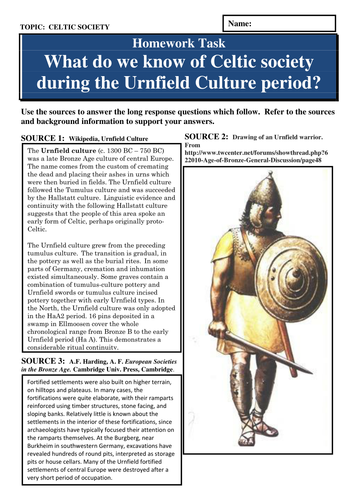 What do we know of Celtic society during the Urnfield Culture period?