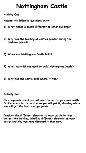 Nottingham History - Creation of the castle (2 of 6)