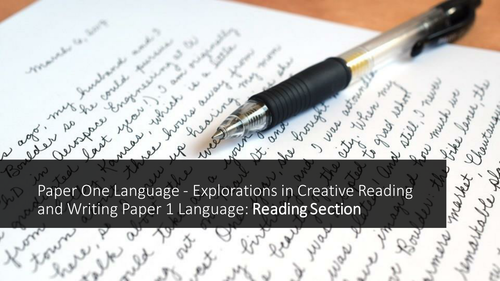 AQA Language Paper 1 - Reading