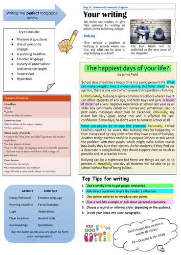 Transactional Writing - Magazine