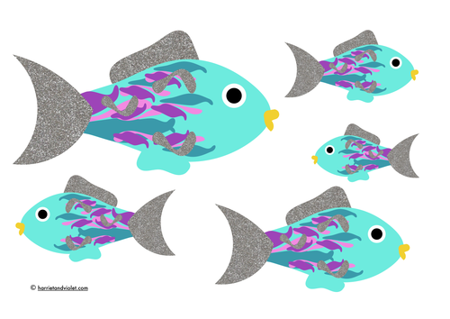 Rainbow Fish style fish for a display
