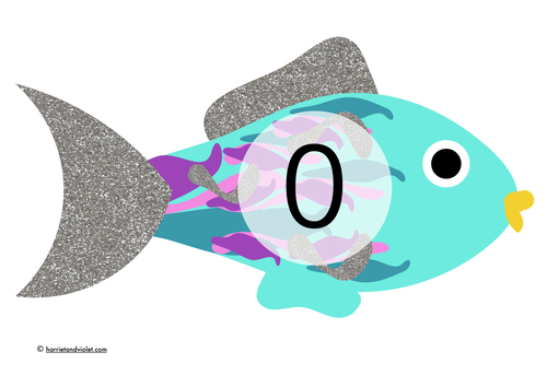 Rainbow Fish for display 0-10