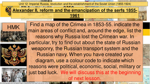Alexander II and the emancipation of the Serfs. Imperial Russia