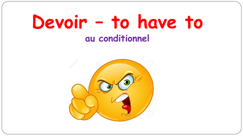 Stage 6-6: Presentation of irregular '-ir' verbs in the conditional tense