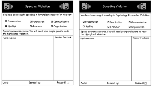 speeding ticket psychology