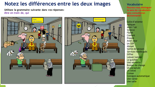 IGCSE French: Spot the difference at the train station