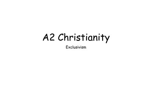 NEW OCR A2 CHRISTIANITY RELIGIOUS PLURALISM AND THEOLOGY 2016