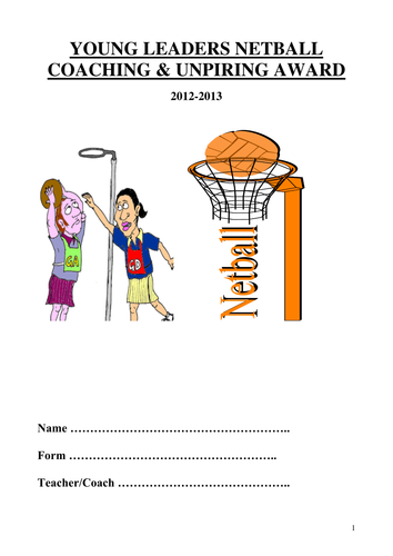 Young Netball Leaders Booklet