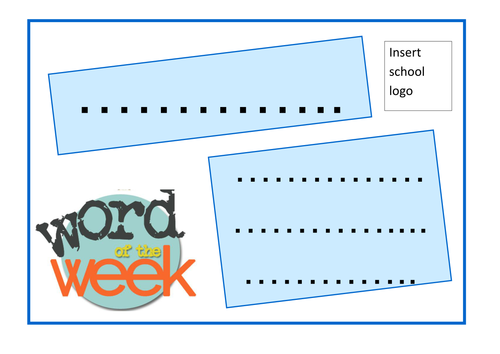 Word of the Week - 2017/18 Whole Year Schedule and Resources