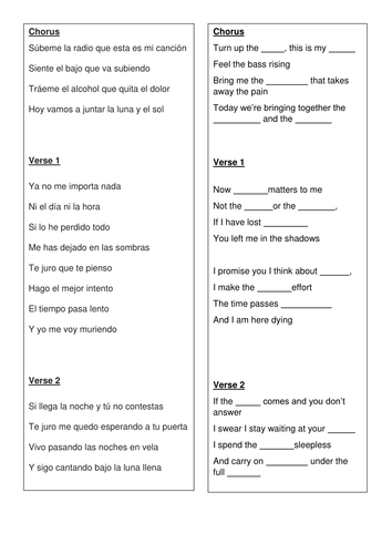 Subeme la radio - Enrique Iglesias song lesson