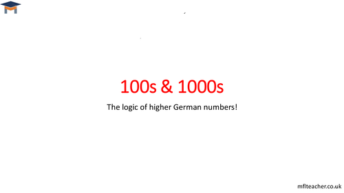 German - 100s and 1000s presentation