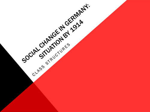 Germany, 1871-1990: Social Change before 1919 (inc. the role of women)