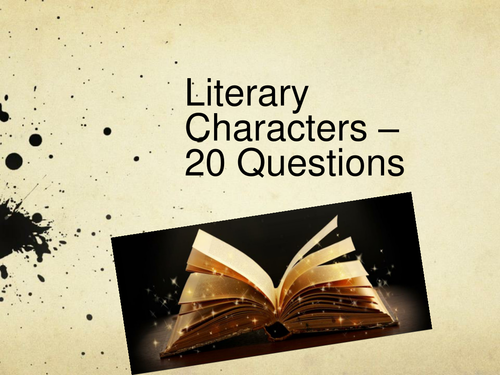 Literature Character Quiz (20 Questions)