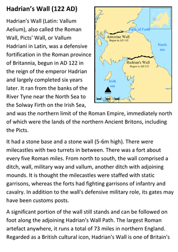 Hadrians Wall Handout