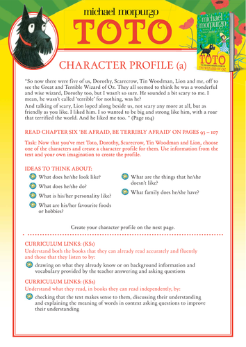 Michael Morpurgo's Toto - Character Profile